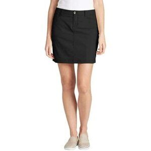 Eddie Bauer Skort Size 14 Adventurer Polyester Blend Lined Black Travel